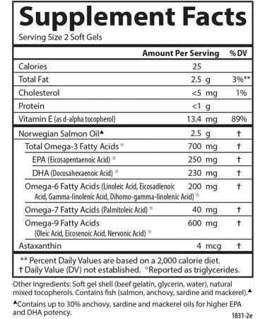 Carlson - Salmon Oil Complete 700 mg Omega-3s + Astaxanthin Cardiovascular Support Brain Function & Joint Health 120 soft gels - Buy Online on GoSupps.com