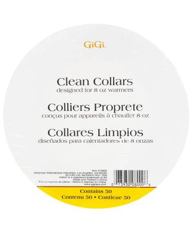 GiGi Clean Collars for Wax Warmers, 8 oz cans, 50 ct Collars 50 ct for 8 Oz Warmers