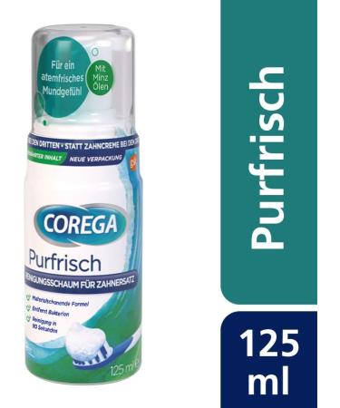 Corega Purfrisch Cleaning Foam for Removable Dentures - 125ml (Pack of 2) | International Shipping - Buy Online on GoSupps.com