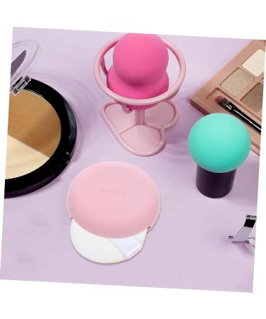 DRESSOOS Silicone Cosmetic Box Portable Makeup Sponge Holder Portable Makeup Puff Holder Silicone Beauty-blender Powder Puff Holder Small Makeup Travel Pocket Pink Cosmetic Bag Silica Gel 7.50X7.50X2.00CM Pink - Buy Online on GoSupps.com