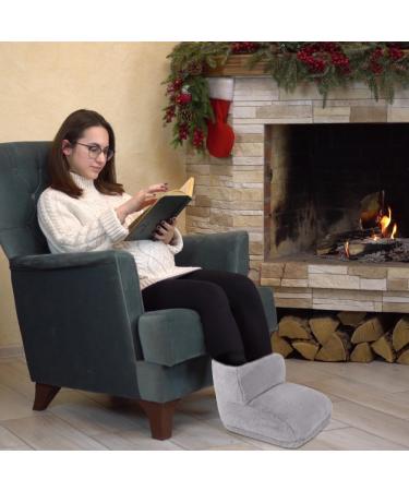 Abiemuce 2-in-1 Foot Warmer Hot Water Bottle Electric-Free Soft & Safe Heated Bottle for Women & Kids 1L Capacity (Gray 25x30x25cm) - Buy Online on GoSupps.com
