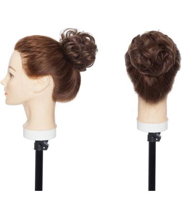 Messy Updo Hairpiece Scrunchy Scrunchie Hair Bun Extension Maroon Curly Hair Ribbon Ponytail Extensin Donut Hair Chignons Normal Maroon - Buy Online on GoSupps.com
