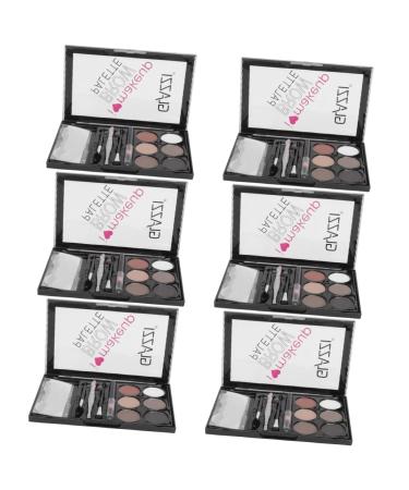 Didiseaon 6 Sets Eyebrow Powder Set Eyebrow Brush Long Lasting Eyebrow Powder Eyebrow Powder Tool Makeup Miss