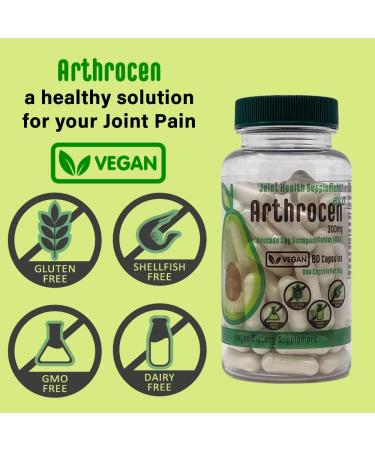 EVO Vegan Joint Health Supplement - 300mg Avocado Soy Unsaponifiable - 60 Day Supply - One Capsule Per Day - Vegan - 60 Count - Buy Online on GoSupps.com