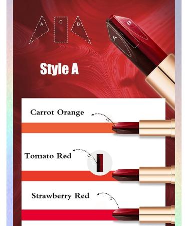  LaoSShu Rainbow Guitar Lipstick 3 Colors in 1 Guitar Shape Lipstick Changing Guitar Shape Matte Velvet Lipstick Long Lasting Moisturizing Gift for Women Girls - Buy Online on GoSupps.com