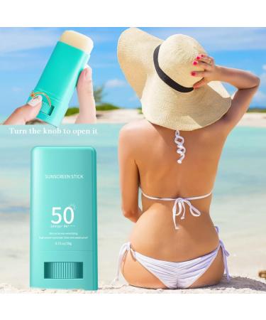 KARLOR Sunscreen Stick SPF50+ Face Sunscreen Stick Body Sunscreen Stick UVA/UVB Radiation Face Sunscreen cream stick UV Protection Sun Protection Refreshing Waterproof (Blue) - Buy Online on GoSupps.com