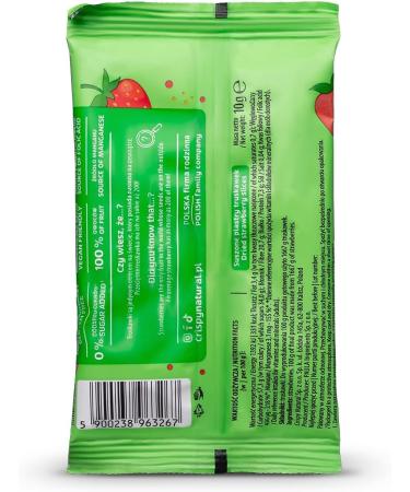 Crispy Natural Strawberry Chips 20 x 10g Crispy Natural Dried Fruit Chips Healthy Snack No Sugar Added Gluten Free Fiber Source Small Size - Buy Online on GoSupps.com