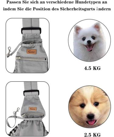 Shop Cuby Adjustable Pet Carrier Sling for Small Dogs & Cats - Gray Travel Bag with Buckle & Velcro | Perfect for On-the-Go Pet Owners - Buy Online on GoSupps.com