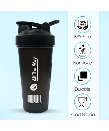 Large 28 oz BPA-Free Protein Shaker Bottle - Durable, Leak-Proof, Hand-Safe Design - Buy Online on GoSupps.com