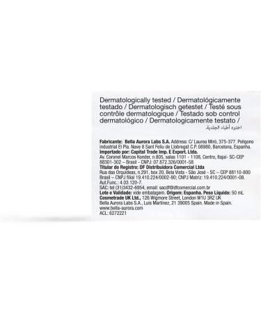 Gel Solare Bella Aurora Anti-Blemish Sunscreen SPF50 Anti-Blemish Sunscreen Face Sunscreen Sunscreen 50 ml (Combination to Oily Skin) - Buy Online on GoSupps.com