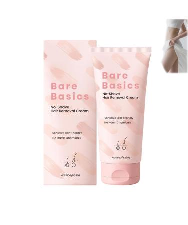 Cr me d pilatoire Bare Basics sans rasage pour femmes la peau sensible rapide et douce hydrate et nourrit la peau la laissant lisse et douce convient au corps et au visage (1pcs)