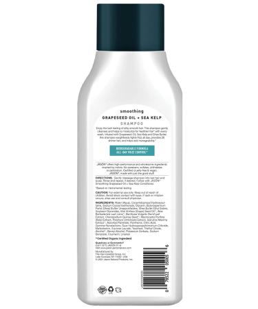 Jason Smoothing Sea Kelp Shampoo 16 Oz - Hydrating Hair Care - Buy Online on GoSupps.com
