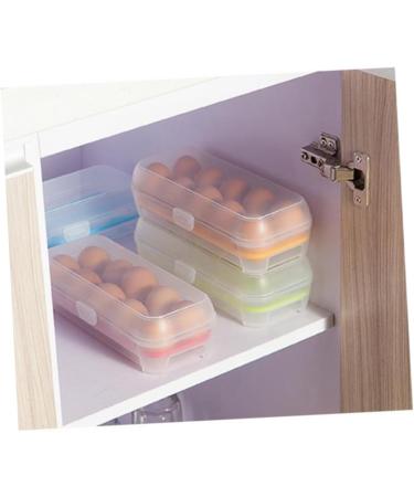 GLEAVI 2pcs 10 Eggs Egg Storage Egg Tray Portable Egg Holder Container Multifunction Mustard re-usable Green 24.5*10.5*7cm - Buy Online on GoSupps.com