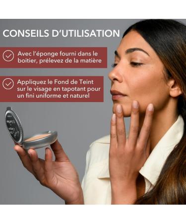  T. LeClerc PARIS 1881 T.LeClerc Powder Compact Foundation - 04 Golden Beige 8g - Long-lasting - 2-in-1 formula - Evens and mattifies the complexion - Natural finish - Vegan - 98% naturally derived ingredients - Buy Online on GoSupps.com