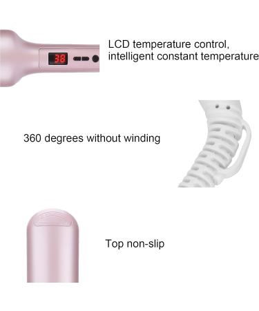 LCD Volumizing Curling Hair Iron with Wide Plates for Fluffy Hair Curler - UK - Buy Online on GoSupps.com