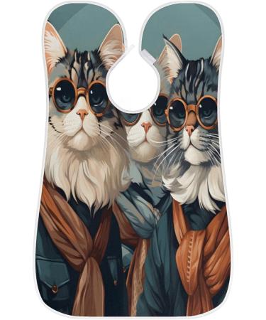 Cool Cat Beard Bib Apron - Effective Beard Hair Catcher for Men | Perfect Father's Day Anniversary & Christmas Gift with 2 Suction Cups - Buy Online on GoSupps.com