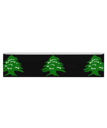 Lebanese Flag Logo Yoga Workout Bands Comfort Legs Booty Resistance Straps Physical Therapy Aids