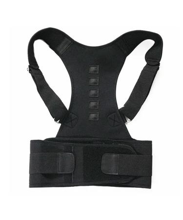 Therapy Back Posture Corrector with Adjustable Shoulder Support for Sitting Posture Correction Breathable and Shaping Black Large
