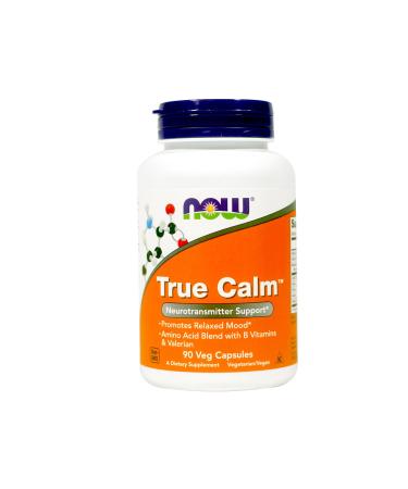 Now Foods True Calm Amino Relaxer 90 Veg Capsules 2 Pack