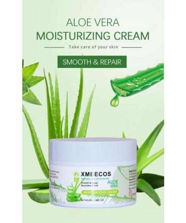 Aloe Vera Moisturizing Face Cream | Natural & Cruelty-Free | Hydrating Repair for Men & Women | Smooths & Nourishes Dry Skin - Buy Online on GoSupps.com