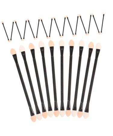 WOONEKY 30pcs Plastic Foam Eyeshadow Brush Makeup Applicator Eye Shadow Applicator Cosmetic Tool