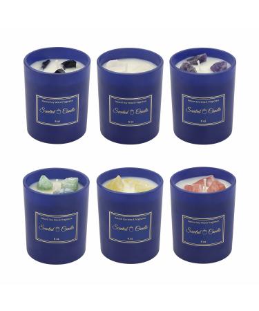 Scented Candles for Men | Wood & Vanilla Scented Candle | Pink Crystal | Candle Warmer | Soy Candles for Home Scented | Holiday Candle Wood Wicked Candles Birthday Gift Office Hotel(Rose)