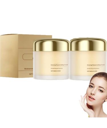 Lot de 2 cr mes rajeunissantes au ginseng s rum pour le visage pour femme anti- ge hydratation profonde pour une peau plus lisse r duit les ridules convient tous les types de peau 2 pi ces.