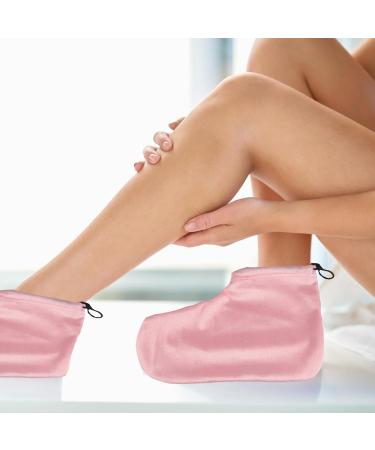 4 pi ces/ensemble gants et chaussons de cire de paraffine gants cire paraffine tanch it r glable pied en peluche douce pour les mains et les pieds couverture spa spa - Buy Online on GoSupps.com