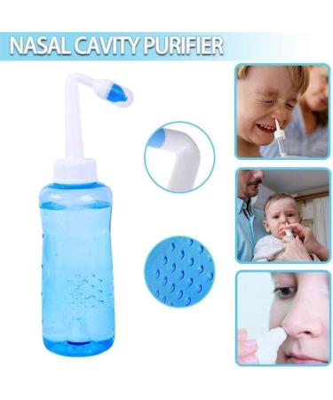 WNPXQNT Nose Nasal Wash System Pot Sinus Allergies Relief Rinse Blue 500mL Adults Plastic New Children Neti Equipment - Buy Online on GoSupps.com