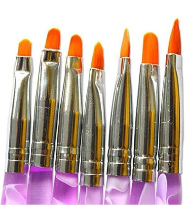 Mautacly 7Pcs Acrylic Nail Art Pen Tips UV Painting Brush with Drill Pen and Brush - Buy Online on GoSupps.com