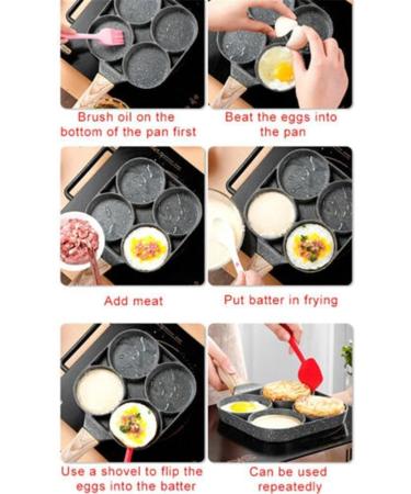Frying Pan Kitchen Cookware Frying Pot Pan Thickened Omelet Pan Non-Stick Egg Pancake Steak Pan Cooking Egg Ham Pans Breakfast Maker Cookware (Color : 2 Hole) (Color : 4 Hole) (Color : 4 Hole) - Buy Online on GoSupps.com