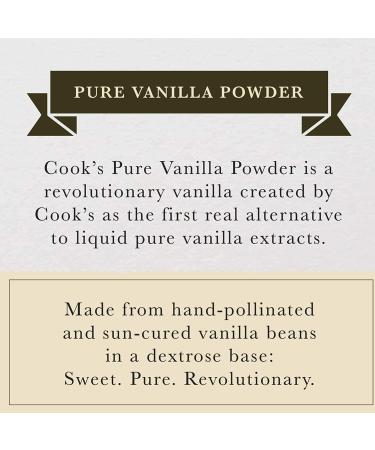 Cooks Pure Vanilla Powder - 4.5 oz 2 Pack, Gourmet Fresh Premium Vanilla - Buy Online on GoSupps.com