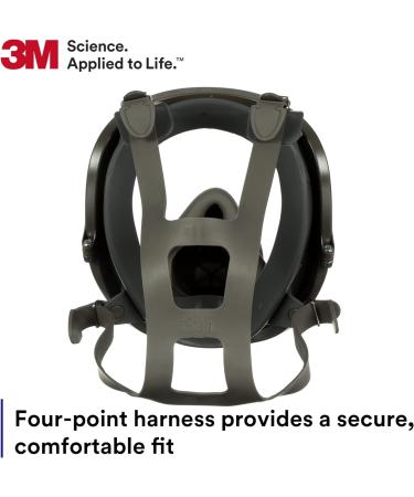 3M Full Facepiece Reusable Respirator 6800 Paint Vapors Dust Mold Chemicals Medium 1 Count (Pack of 1) - Buy Online on GoSupps.com