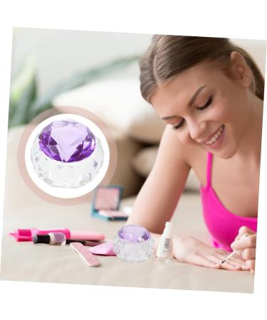 FRCOLOR Glitter Containers Nail Glass Cup 6x6cm Purple - Buy Online on GoSupps.com