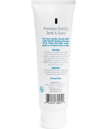 Nano Silver Toothpaste Gel - Fluoride & SLS Free, Non-Abrasive, Family Friendly, Natural Peppermint - 4oz - Buy Online on GoSupps.com