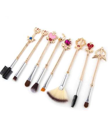 8PC Sailor Moon Makeup Brush Set - Softborn Blending Brushes & Pink Bag | International Shipping Available - Buy Online on GoSupps.com