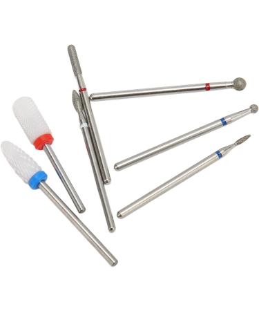 Acrylic Gel Nail Bit Kit Cuticle Remover Ceramic Nail Drill Bits Set Manicure Pedicure for Salon - Buy Online on GoSupps.com