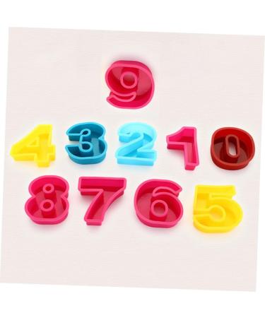 Alipis 10pcs Silicone Molds Silicone Baking Mold Number Molds Number Fondant Mold 10 Piece Set Fudge - Buy Online on GoSupps.com