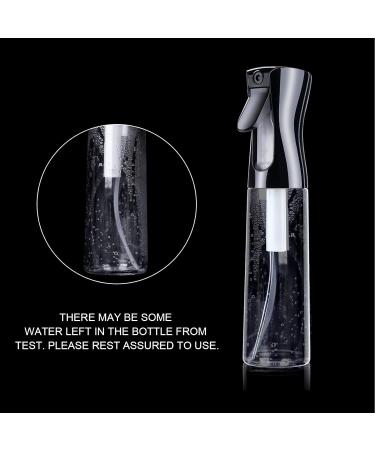 Uraqt 300ml Hair Spray Bottle - Black & Transparent | Professional Salon Water Spray for Hairdressers - Buy Online on GoSupps.com