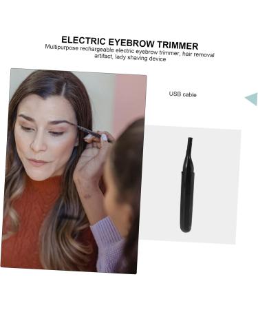 Buy Electric Eyebrow Trimmer & Men's Razor Set - USB Rechargeable Shaving Tools for Men & Women - 14.5x2cm Black - Buy Online on GoSupps.com