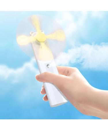 Yellow Mini Face 2 Speed Modes USB Nano Mist Diffuser Nano Nano Mist Diffuser Facial Sprayer Mini Face Handheld Fan Facial for Home Travel Office - Buy Online on GoSupps.com