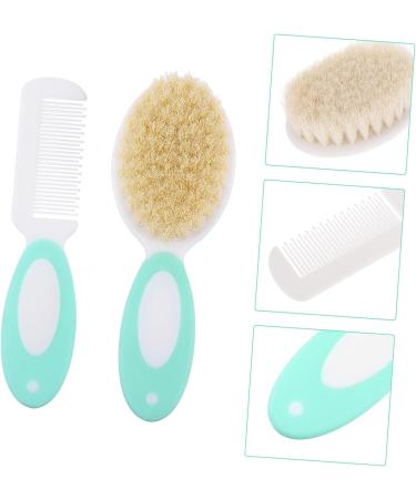 2pcs Baby Brush Set | Infant Hair Care Kit | Toddler Shampoo & Comb Set - Abs Green - Buy Online on GoSupps.com
