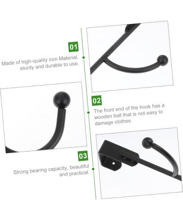 PRETYZOOM 2pcs Door Hook Storage Shelf Storage Shelves Bathroom Hangers Clothing Hat Hooks Coat Wall Hanging - Buy Online on GoSupps.com