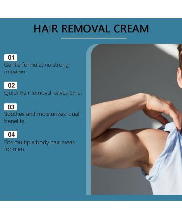  G n rique Hair Removal Cream for Men | 100ml Shaving Product | Hair Removal Cream for Intimate Hair | for Boyfriend Husband Father Athletes Bodybuilders Swimmers Professionals Busy Men Chest Back - Buy Online on GoSupps.com
