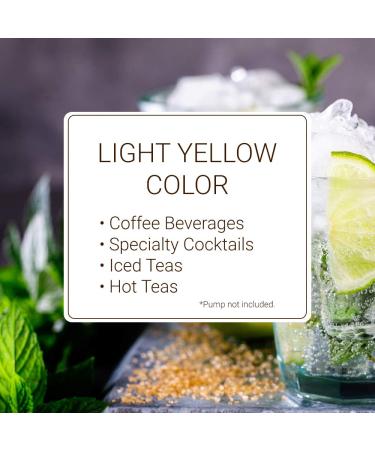 Monin Pure Cane Syrup 33.81 Fl Oz - Ideal for Coffee, Tea, Cocktails - Gluten-Free, Non-GMO - 1 Liter - Buy Online on GoSupps.com