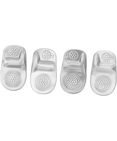 Buy Gel Heel Pad - 2 Pairs Transparent Self-Adhesive Heel Inserts for Fasciitis Relief | Unisex Massaging Foot Support - Buy Online on GoSupps.com