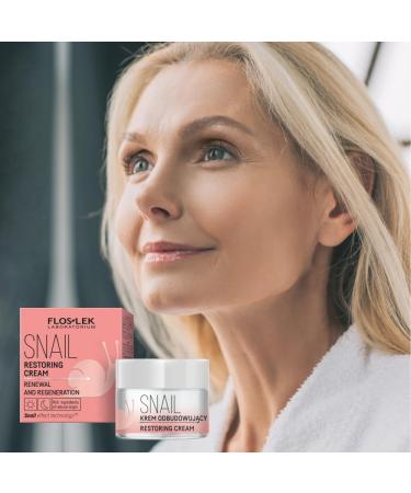 Floslek Snail Mucus Day & Night Face Cream 50ml | Anti-Aging Moisture Cream for Wrinkles Fine Lines & Dark Spots | International Shipping - Buy Online on GoSupps.com