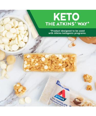 Atkins Caramel Apple Pie Snack Bars - Low Carb High Protein & Fiber Naturally Flavored (30 Bars) | Healthy Low Sugar Treats - Buy Online on GoSupps.com
