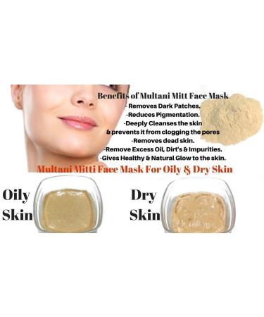 AnNafi Natural Multani Mitti Organic for Face | Fuller's Earth Facial Clay Stone Chunks | 100% Organic Glow Face Pack | Indian Bentonite Clay - Buy Online on GoSupps.com