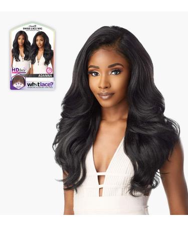 Sensationnel WHAT LACE 13x6 Wig - Cloud 9 Synthetic Hair Hand Tied Natural Preplucked Hairline Illusion Lace Frontal Lacewig | What Lace ADANNA (1B) - Buy Online on GoSupps.com